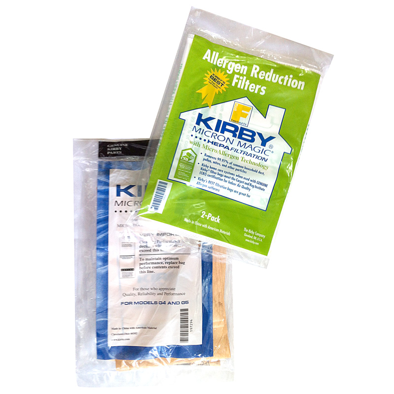 Genuine (original) and nongenuine KIRBY bags Articles by Kirby